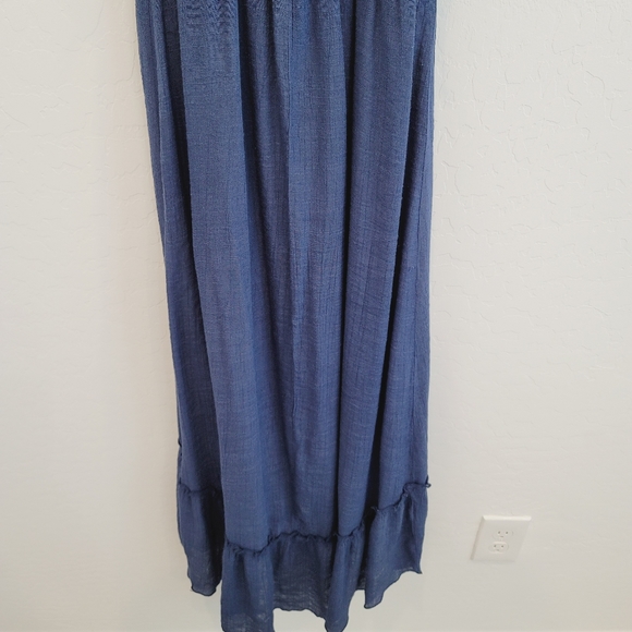 IZ Byer Color Block Maxi Dress Hi Low Hem Size S - Picture 11 of 16